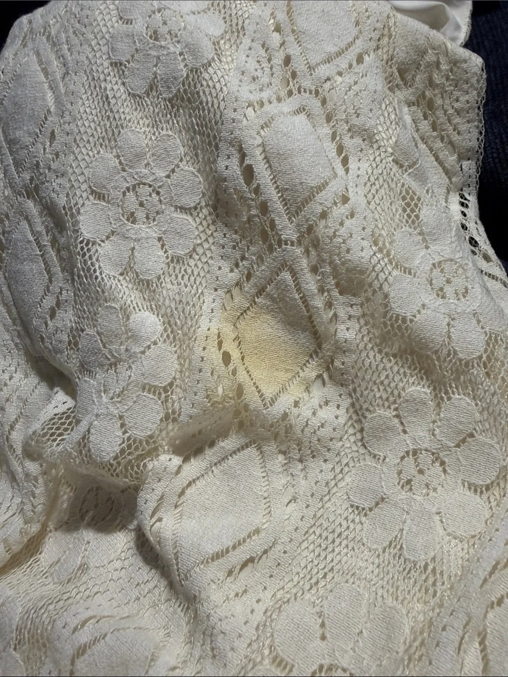Cupshe Cream Lace Maxi Dress with Tassel Tie - Picture 8 of 8